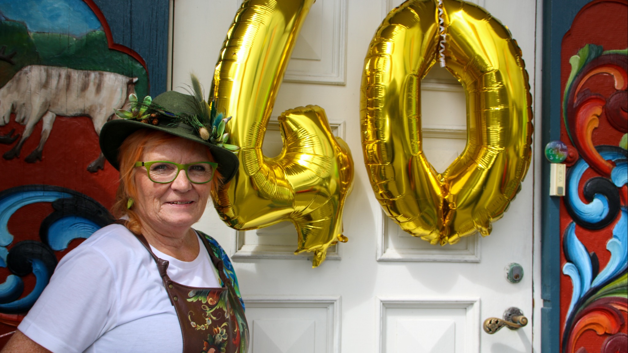 Feira 40 år med rosemaling